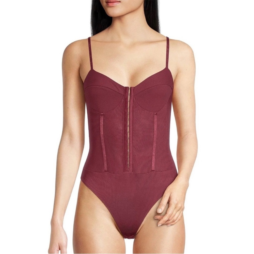 Free People Night Rhythm Corset Top Bodysuit